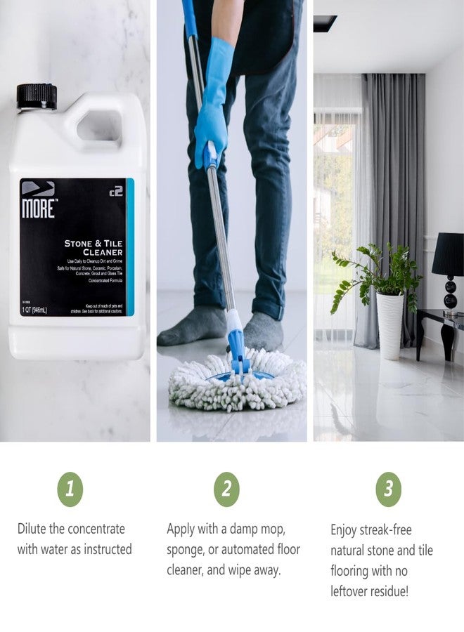 MORE Surface Care MORE - Stone & Tile Cleaner - Grout & Floor Cleaner for Natural Stone, Marble, Concrete, Ceramic, & Porcelain - Water-Based Grout Cleaner for Tile Floors - Concentrated Formula - pH Neutral - 32oz - Image 5